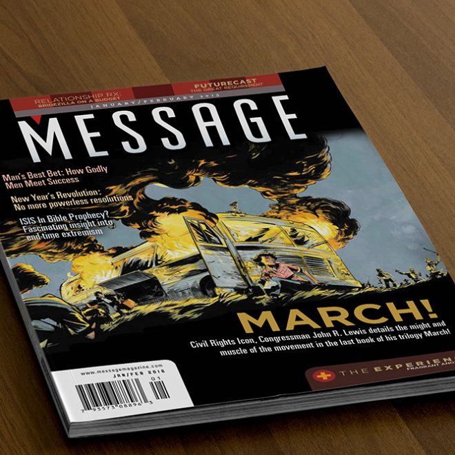 Logo Design Refresh - Message Magazine Cover